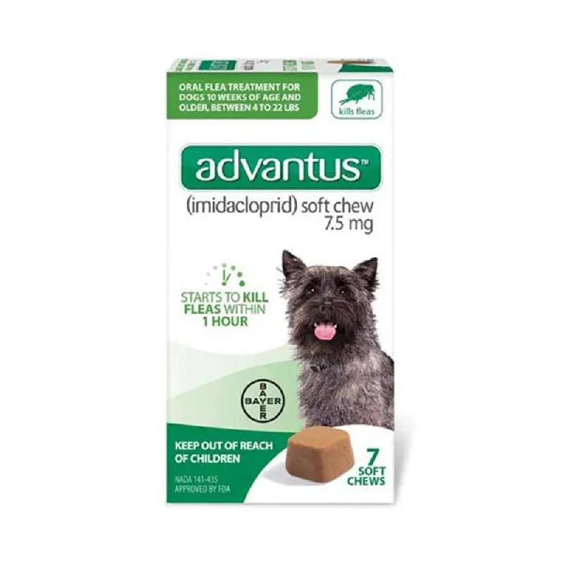 -Anti-scratch scratching board AND cat bed in oneAdvantus® Soft Chews 7.5 mg for Small to Medium Dog 7 Count -Anti-scratch scratching board AND cat bed in oneAdvantus® Soft Chews 7.5 mg for Small to Medium Dog 7 Count