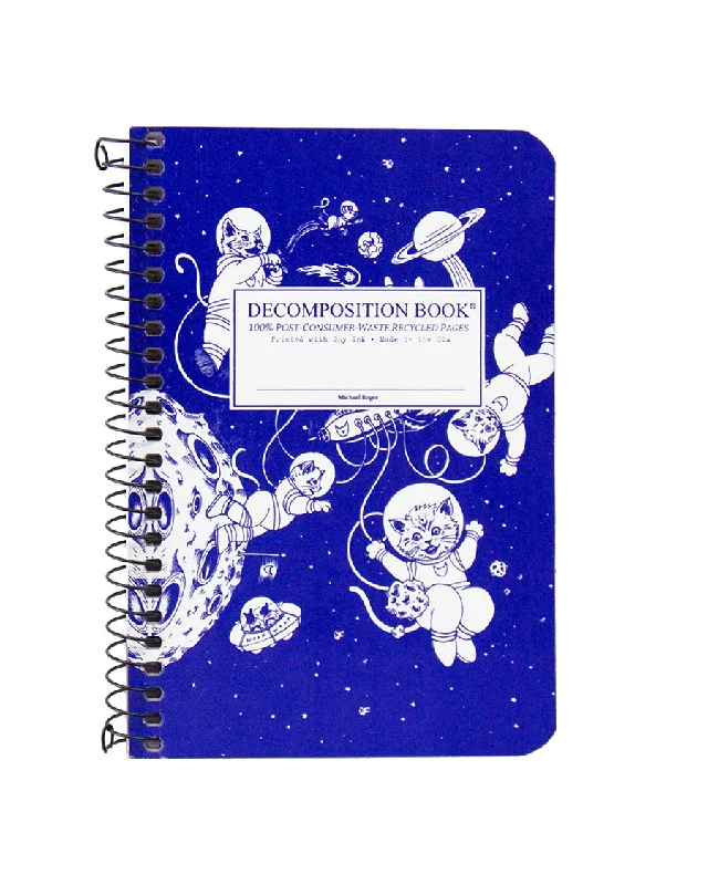 - Natural latex pet mattressKittens In Space Pocket Ruled Spiral Notebook