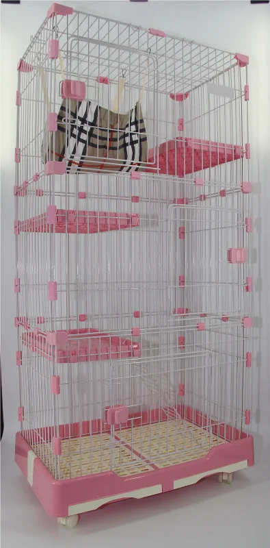 - Summer pet ice matYES4PETS 179 cm Pink Pet 4 Level Cat Cage House With Litter Tray & Wheel 82x57x179 CM - Summer pet ice matYES4PETS 179 cm Pink Pet 4 Level Cat Cage House With Litter Tray & Wheel 82x57x179 CM