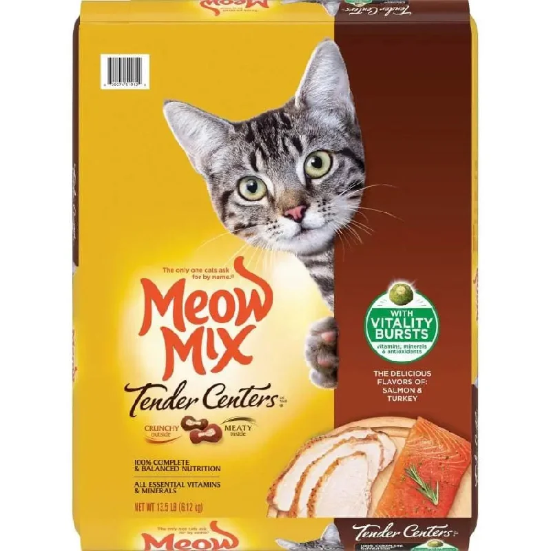 - Summer pet ice matMeow-Mix Tender Centers w/Vitality Bursts Dry Cat Food Salmon & Turkey 13.5 lb