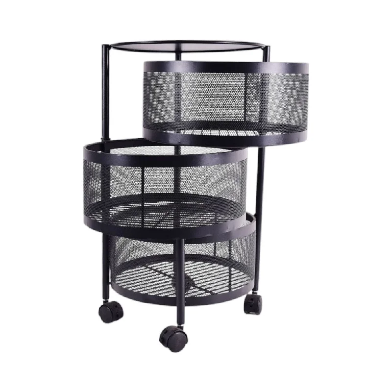 ---KITCHEN TROLLEY 3TIRE IR ROUND YT3