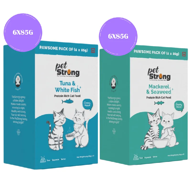 - Deodorizing cat litter tofu litterPetStrong Tuna and White Fish & Mackerel and Seaweed in Gravy Cat Wet Food Combo - Deodorizing cat litter tofu litterPetStrong Tuna and White Fish & Mackerel and Seaweed in Gravy Cat Wet Food Combo