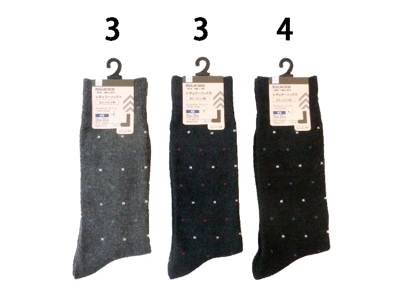 - Custom pet birthday cakeRegular Socks -For Men - Wool - Small Dots-