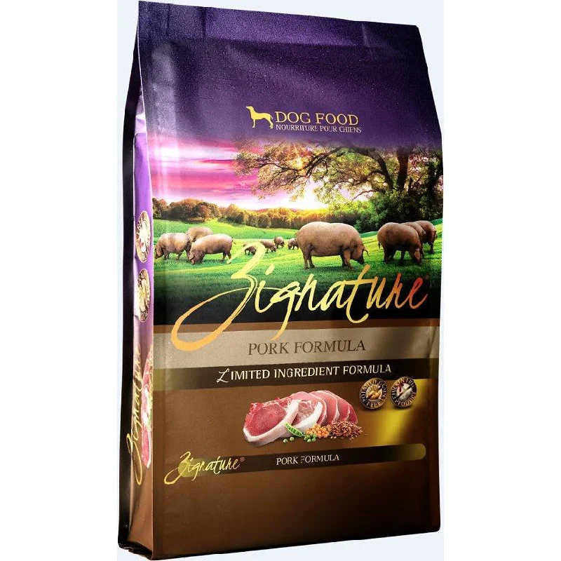 - Hypoallergenic dog foodZignature Pork Limited Ingredient Formula Grain-Free Dry Dog Food
