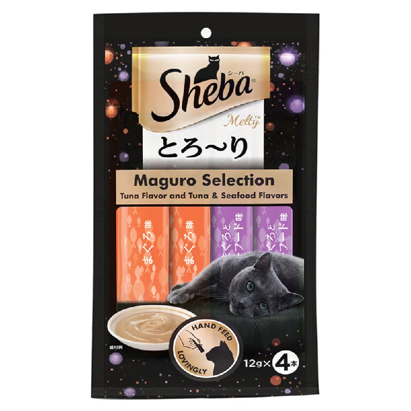- Cat food for immune system support Sheba Melty Cat Treat - Maguro Tuna & Seafood - 4 Sticks (48g) - Pack of 5 - Cat food for immune system support Sheba Melty Cat Treat - Maguro Tuna & Seafood - 4 Sticks (48g) - Pack of 5