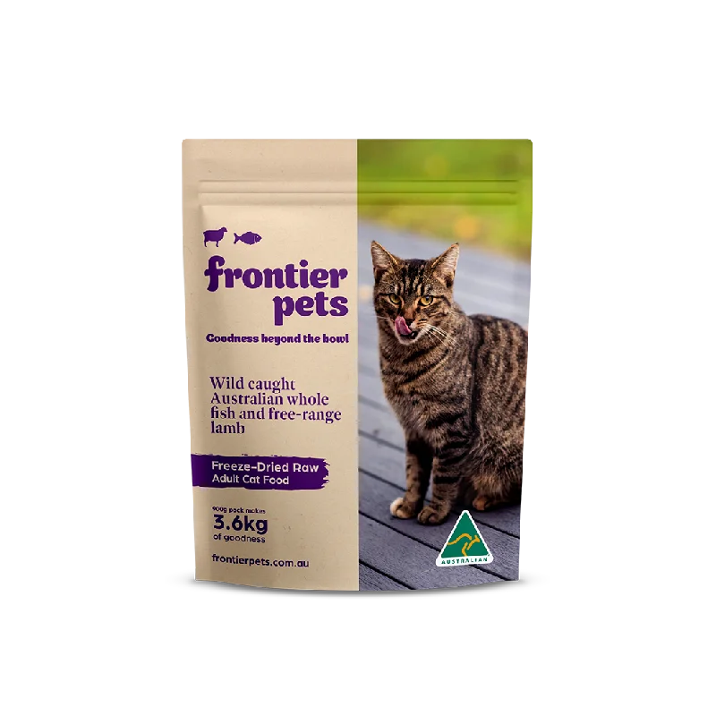    - Fish-based cat food  Free-Range Lamb & Wild-Caught Fish | Raw Freeze-Dried Cat Food