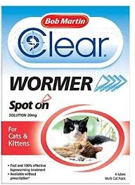 - Pet diabetes prescription foodBob Martin Clear Spot On Wormer Cats x4