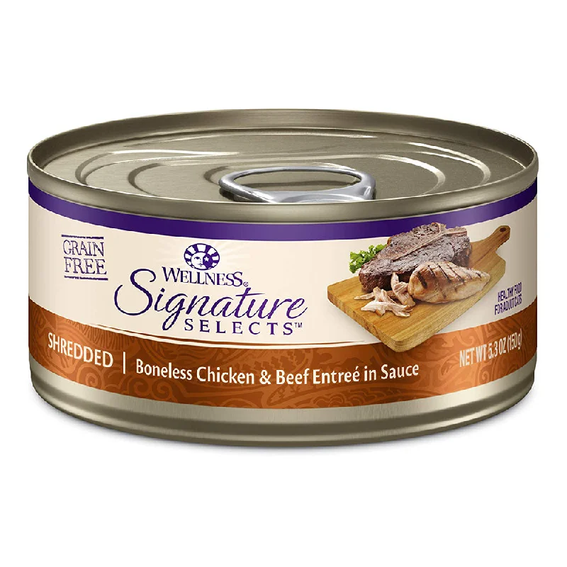 . **Functional Cat Food** CORE Signature Selects Shredded Chicken & Beef Grain-Free Canned Cat Food . **Functional Cat Food** CORE Signature Selects Shredded Chicken & Beef Grain-Free Canned Cat Food