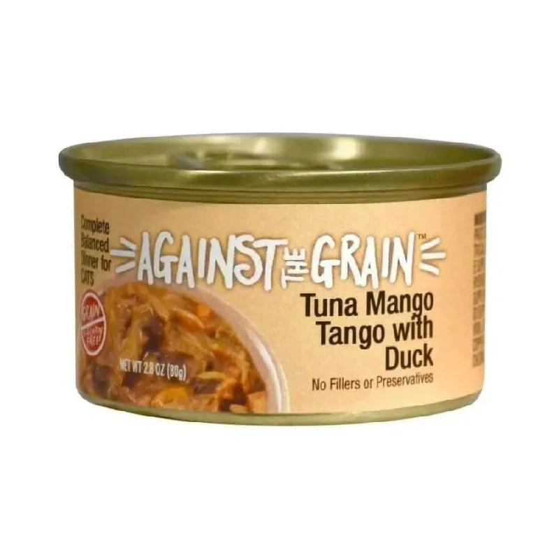 - Summer pet ice matAgainst the Grain Tuna Mango Tango With Duck Dinner For Cats 2.8-oz, case of 24 - Summer pet ice matAgainst the Grain Tuna Mango Tango With Duck Dinner For Cats 2.8-oz, case of 24