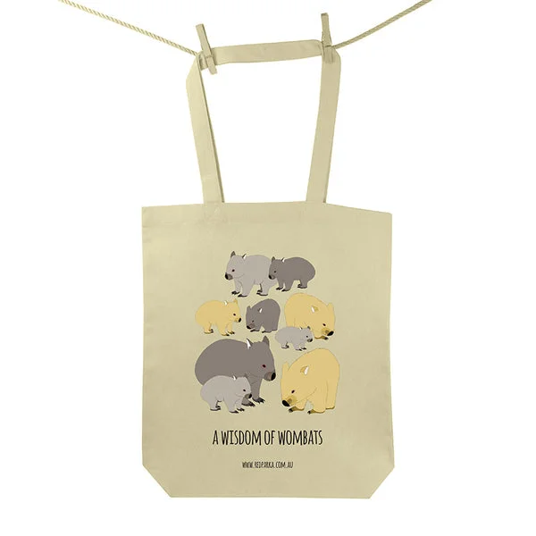 - Hamster silent running wheel to prevent chewingWisdom of Wombats Tote Bag