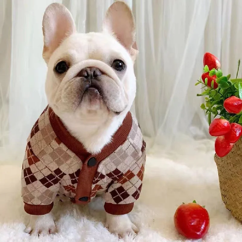 - Air box TSA certified check-inCardiChic French Bulldog Sweater Button-Up Elastic Cardigan - Air box TSA certified check-inCardiChic French Bulldog Sweater Button-Up Elastic Cardigan