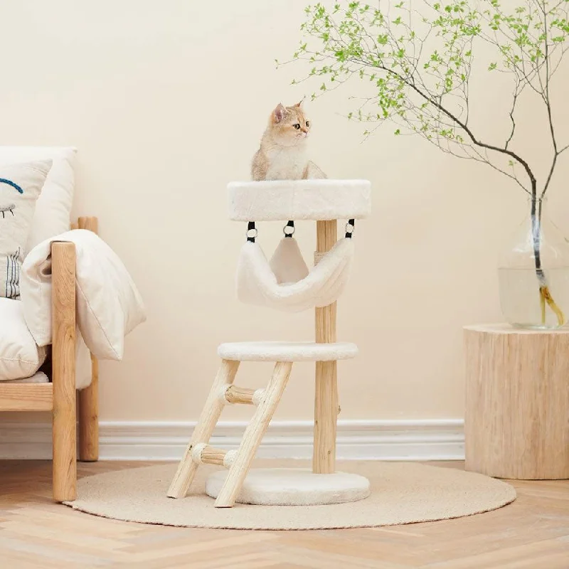 - Deodorizing cat litter tofu litterPetsbelle Devotion Solid Wood Cat Tree