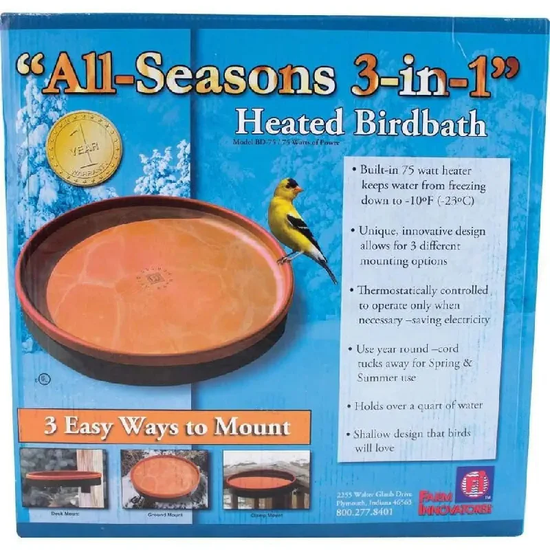 - Dog disposable foam shower gelAll Seasons 3-in-1 Heated Birdbath Farm Innovators