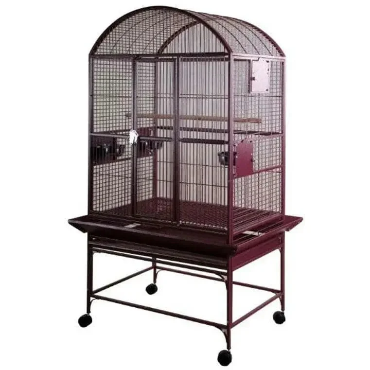 -Splash-proof food bowl AND Anti-choking slow food bowlA & E Cages Dome Top Bird Cage 32"x23"x63" -Splash-proof food bowl AND Anti-choking slow food bowlA & E Cages Dome Top Bird Cage 32"x23"x63"