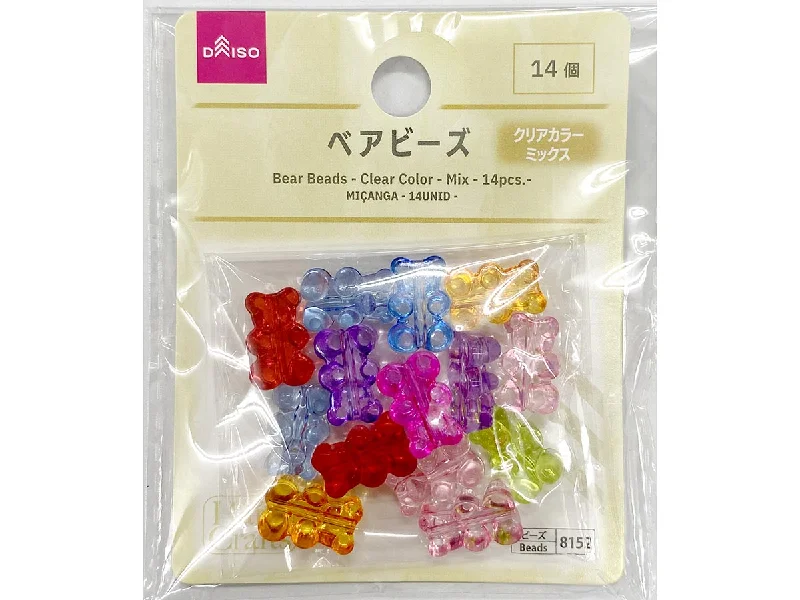 - Winter warm clothes for short-haired dogsBear Beads Clear Color Mix