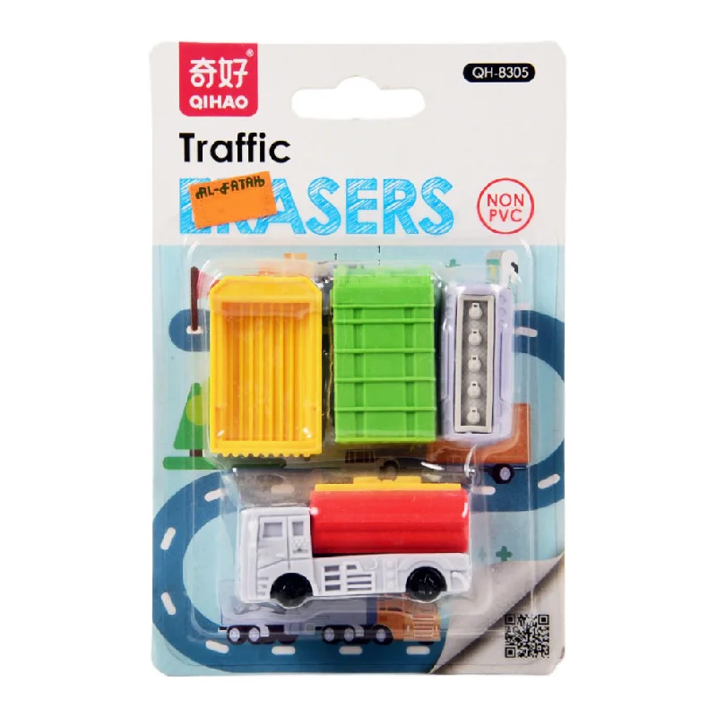 - Postoperative pet anti-licking Elizabethan collarQH-8305 FANCY TRAFFIC ERASER SET Z.B