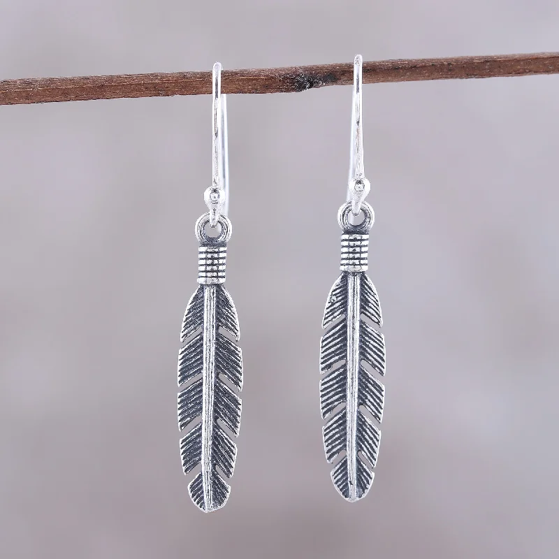  -Anti-scratch sofa protective coverLight Touch Sterling Silver Feather Dangle Earrings from India