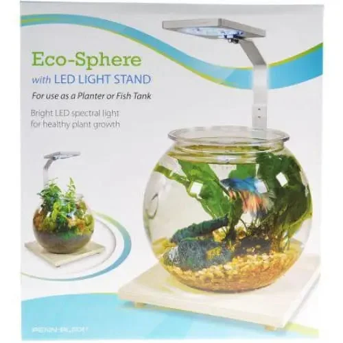 - Pet vitamin complex nutrition tabletsPenn Plax Eco-Sphere Bowl with Plant-Grow LED Light