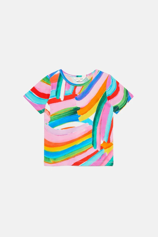 - Solid wood cat climbing frame customizedKaleidoscope Kids SS Tee