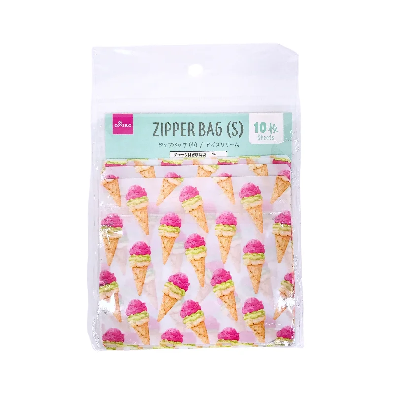 ---Zipper bag (ice cream  10sheets  11cmx9.5cm)