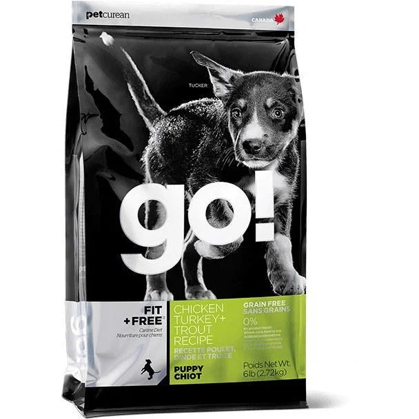 -Fish-containing dog foodGo! Fit + Free - Puppy Chicken, Turkey And Trout Recipe - Dry Dog Food -Fish-containing dog foodGo! Fit + Free - Puppy Chicken, Turkey And Trout Recipe - Dry Dog Food