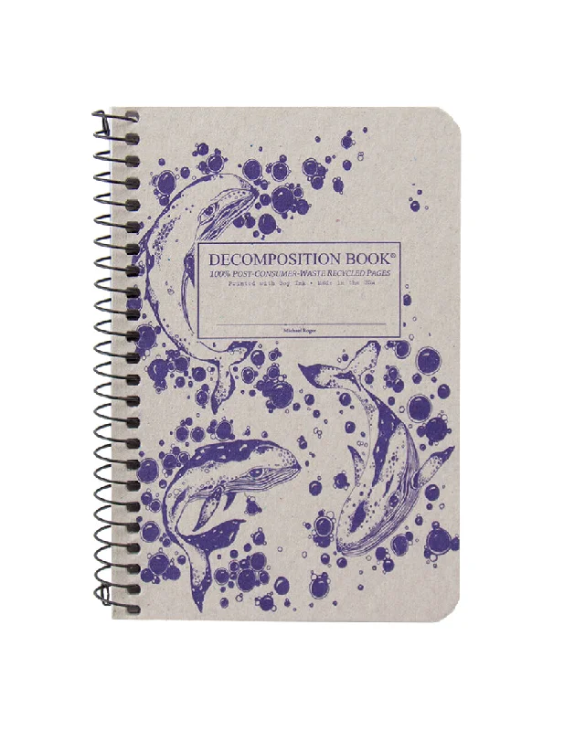 Pet ProductsHumpback Whales Pocket Ruled Spiral Notebook