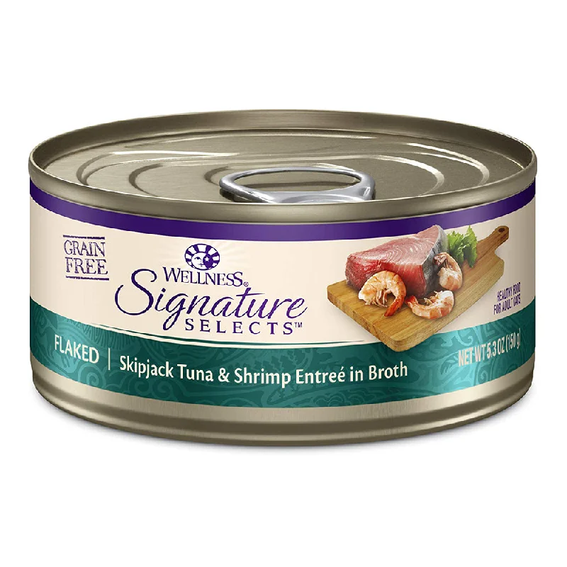 - Weight management cat food CORE Signature Selects Flaked Tuna & Shrimp Grain-Free Canned Cat Food - Weight management cat food CORE Signature Selects Flaked Tuna & Shrimp Grain-Free Canned Cat Food