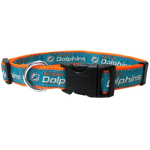   . **Dog bathing brush massage**Miami Dolphins Dog Collar