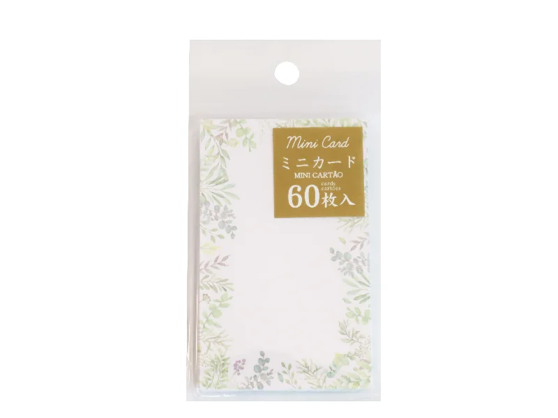 - Organic cotton dog bibsMini cards (botanical  green  60 cards)