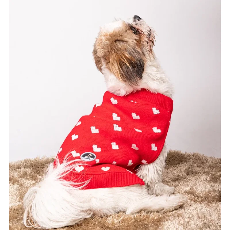 - Summer pet ice matPetsnugs Heart Sweater for Dogs and Cats (Red)