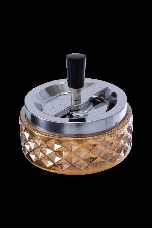 - Car dog seat beltFujima Gem-Cut Glass Spinning Ashtray