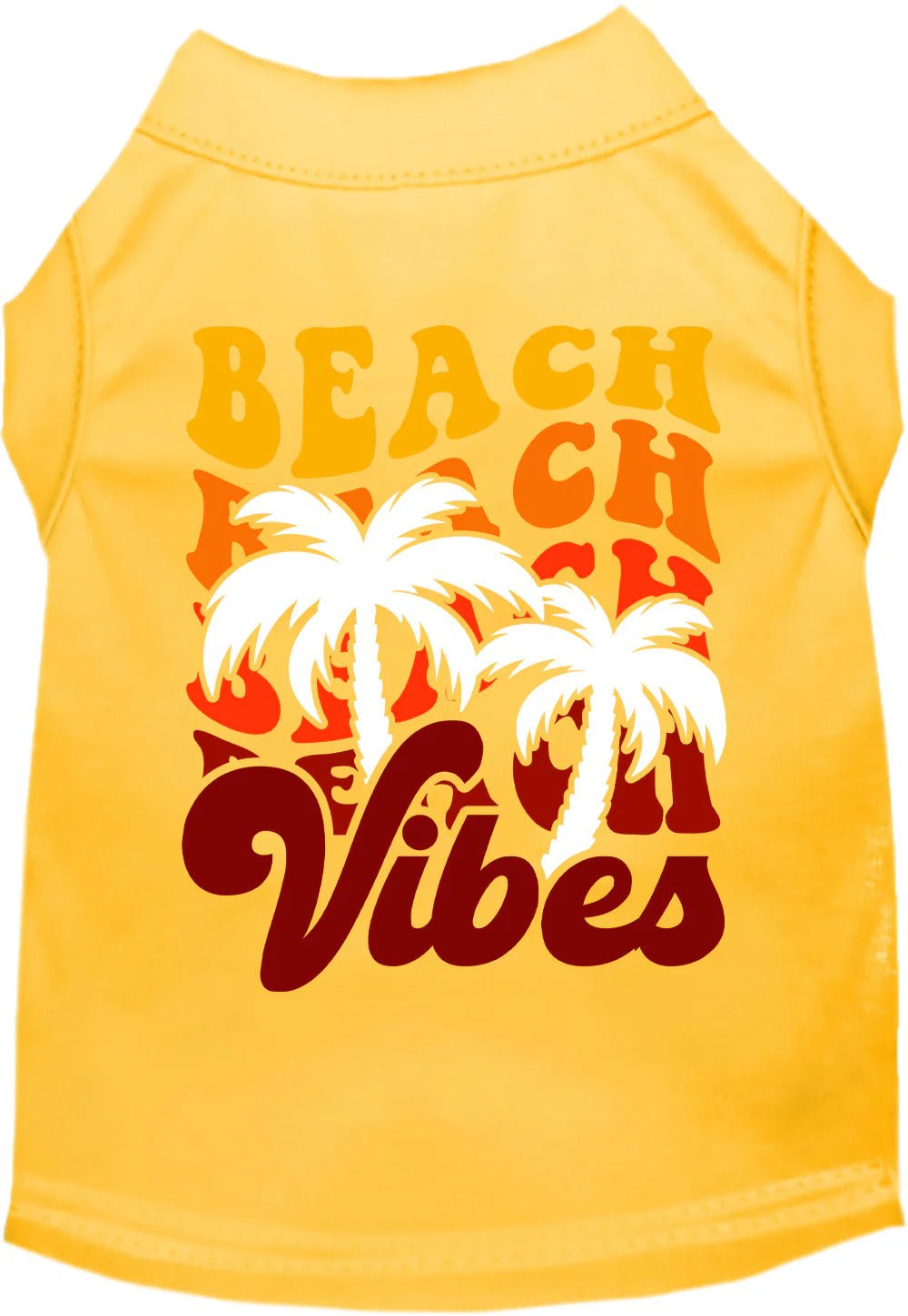 Pet night clothes with LED lightsBeach Vibes Screen Print Dog Shirt in Many Colors