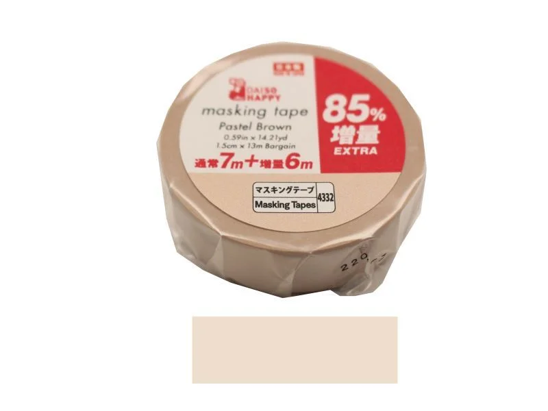 - Cat anti-jump window safety netMasking Tape -Pastel Brown - 0.59in x 14.21yd - 1.5cm x 13m - Bargain-