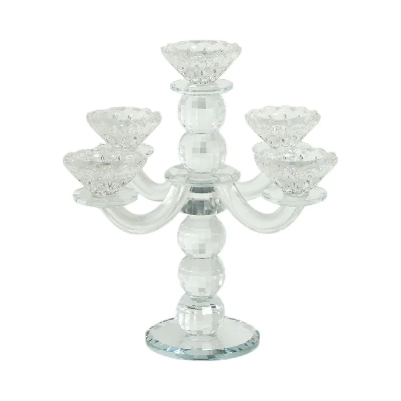 - ​​Christmas pet Christmas clothingCANDLE STAND CRYSTAL 53345-C59