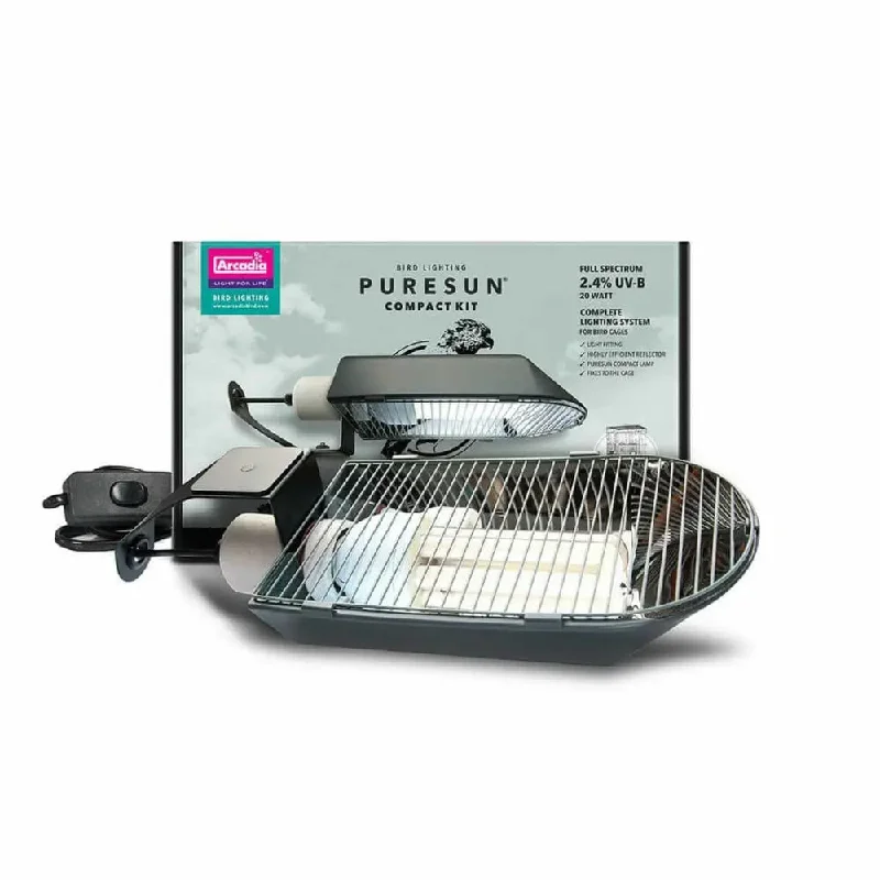 - Pet stroller can be taken on the planeArcadia Bird PureSun Compact Kit UVB Lighting System for Bird Cages