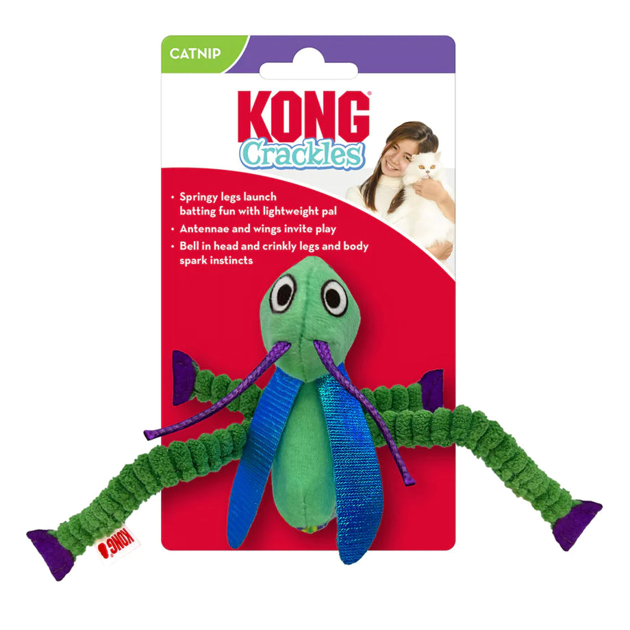 - Travel pet toy recommendationsKong - Crackle's Grasshopper Cat Toy