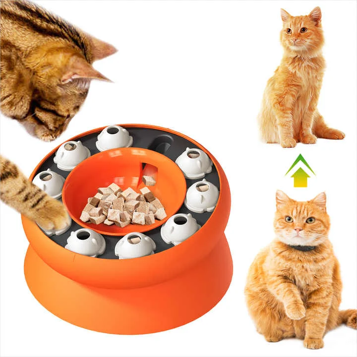 - Cat nail clippers with LED lightsOrange Interactive Slow Feeder Cat Bowl - 15° Tilt Design, Puzzle Feeder for Healthy Eating - Cat nail clippers with LED lightsOrange Interactive Slow Feeder Cat Bowl - 15° Tilt Design, Puzzle Feeder for Healthy Eating