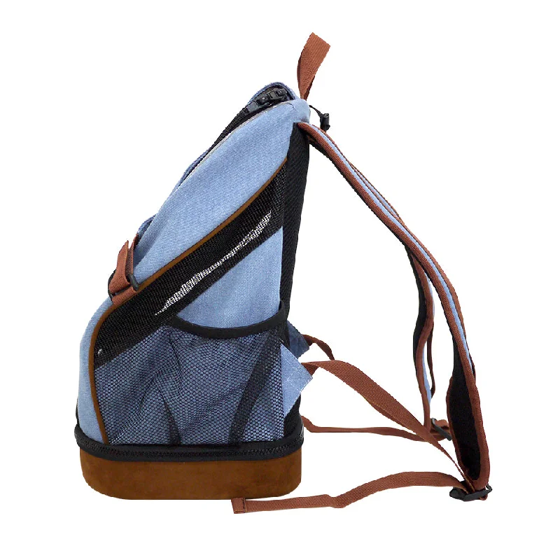 - Smart cat litter box with automatic cleaningIbiyaya Denim Fun Lightweight Pet Backpack