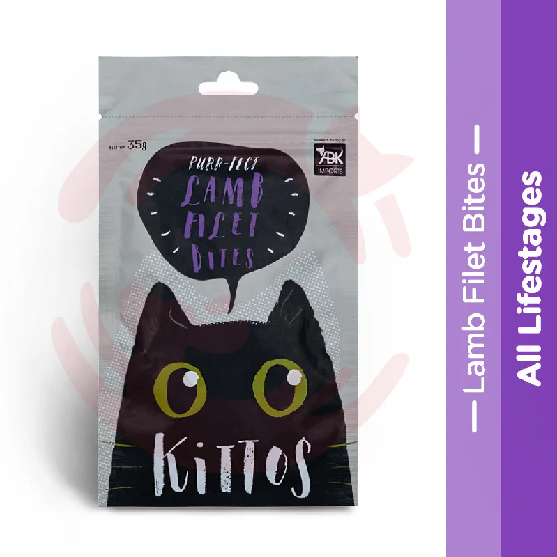    - Outdoor cat food  Kittos Cat Treat - Lamb Filet Bites (35g) - Pack of 5