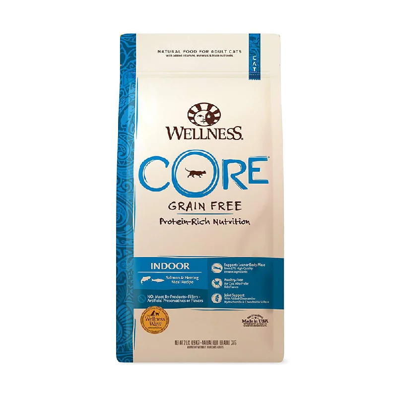  . **Health and Nutrition**  CORE Indoor Salmon & Herring Meal Recipe Dry Cat Food