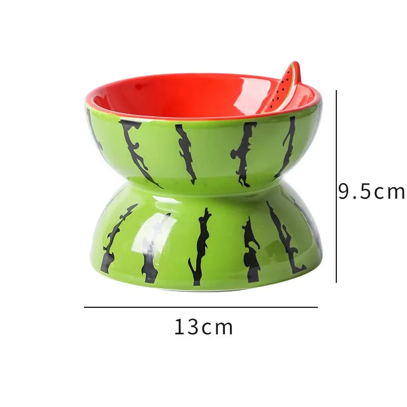 - Pet water dispenser UV sterilization versionCeramic Elevated Pet Food Bowl - Cute Watermelon Pattern Design for Cats and Small Dogs - Pet water dispenser UV sterilization versionCeramic Elevated Pet Food Bowl - Cute Watermelon Pattern Design for Cats and Small Dogs
