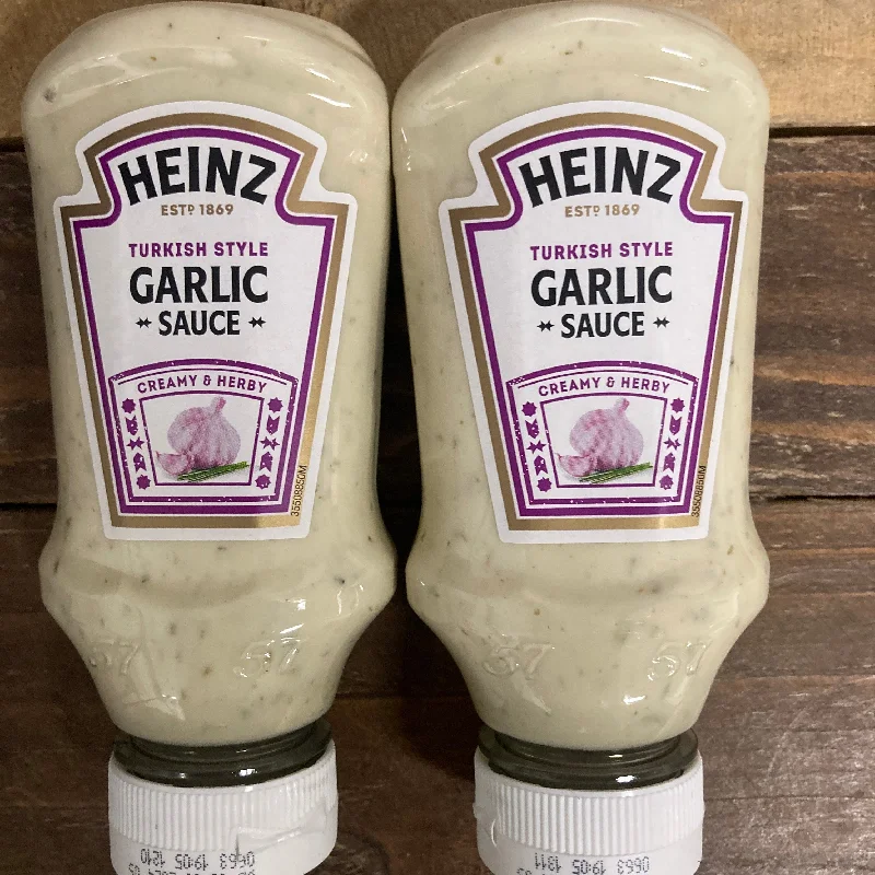 - Cat hair ball removal and hair removal cream2x Heinz Turkish Style Garlic Sauce Bottles (2x230g)