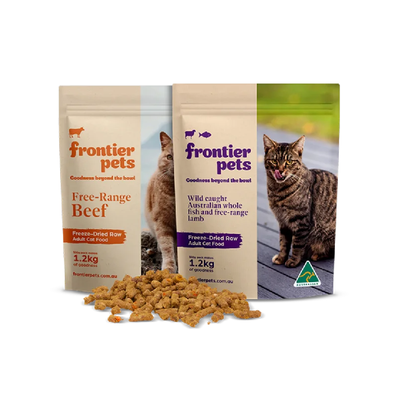 - Natural ingredient cat food SMALL PACK COMBO | Free-Range Beef + Lamb & Fish | Raw Freeze-Dried Cat Food - Natural ingredient cat food SMALL PACK COMBO | Free-Range Beef + Lamb & Fish | Raw Freeze-Dried Cat Food