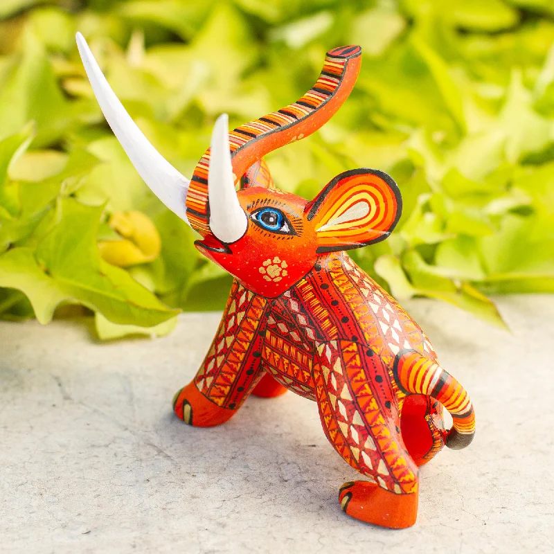- Solid wood cat climbing frame customizedMy Elephant Friend Artisan Crafted Wood Orange Elephant Figurine from Mexico