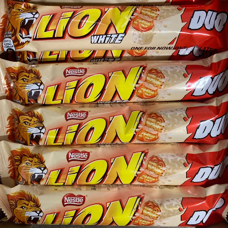 - Winter dog thick down jacket12x Lion White Duo Chocolate Bars (12x60g)