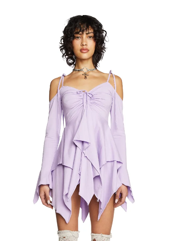 F is For Fairies Handkerchief Dress - Lavender