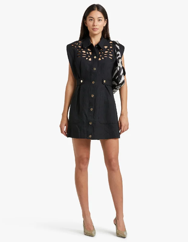 Delacourt Mini Dress - Black